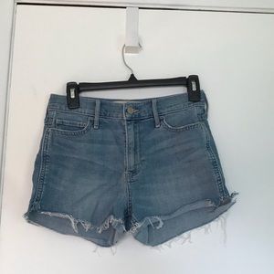 High rise jean shorts
